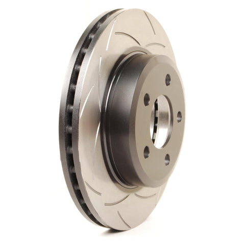 DBA T2 Street Series T-Slot Uni-Directional Slotted Front Rotor Subaru WRX 2015-2021