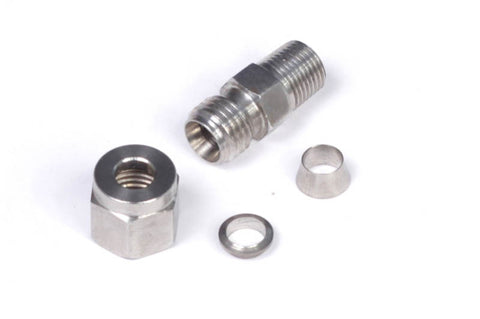 HALTECH 1/4" Stainless Compression Fitting Kit Thread: 1/8 NPT