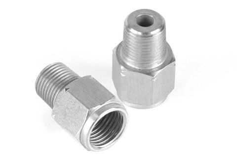 HALTECH M10 x 1.0 to 1/8 NPT Adaptor Thread: M10 x 1.0 Female to 1/8NPTF Male