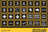 HALTECH CAN Keypad Label Set