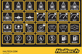 HALTECH CAN Keypad Label Set