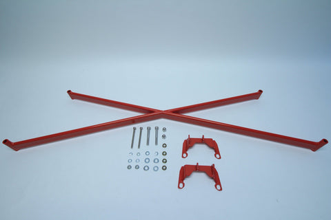 PLM Crossbar Brace X-Bar For Subaru WRX 2015+ (Red)