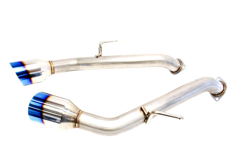 PLM Infiniti Q50 Axle-back Exhaust Muffler Delete 2014+ (All Models) (Blue Tips)