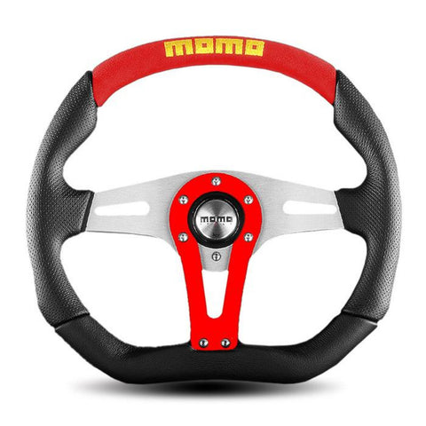 MOMO Trek Steering Wheel Red