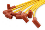 ACCEL Spark Plug Wire Set - 8mm - Yellow with Orange 90 Deg Boots