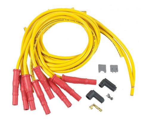 ACCEL Spark Plug Wire Set - 300  Ferro-Spiral - Universal Fit - 10.8mm - Yellow