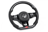 APR Carbon Fiber Steering Wheel W/ Perforated Leather - VW / Mk7 Golf R / GTi / Gli