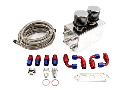 PLM Power Driven Universal Oil Catch Can Kit ( Breather Tank ) – Jen Speed  Solutions