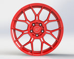 VR Forged D09 Wheel Package Subaru WRX STI 18x9.5 Brushed Red