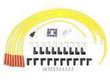 ACCEL Spark Plug Wire Set - 8mm - Yellow with Orange Straight Boots ACC-14038