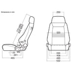 Recaro Specialist S 3 Point (Right Armrest Uncovered)