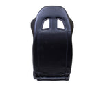 Reclinable Racing Seat White Stitching