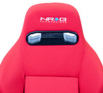 Reclinable Racing Seat Cloth with Red Stitching