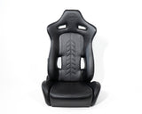 Reclinable Racing Seat Arrow in Vinyl