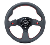 DUAL BUTTON STEERING WHEEL LEATHER