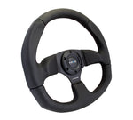 FLAT BOTTOM STEERING WHEEL LEATHER