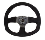 FLAT BOTTOM STEERING WHEEL SUEDE