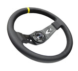 350MM TWO SPOKE STEERING WHEEL LEATHER