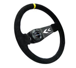 350MM TWO SPOKE STEERING WHEEL SUEDE