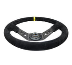 350MM TWO SPOKE STEERING WHEEL SUEDE