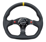 FLAT BOTTOM STEERING WHEEL LEATHER