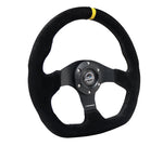 FLAT BOTTOM STEERING WHEEL SUEDE