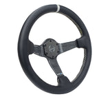 CARBON FIBER COLORED STEERING WHEEL 350MM DEEP DISH