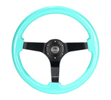 350MM 3" DEEP DISH WOOD GRAIN STEERING WHEEL