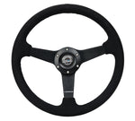 350MM FLAT STEERING WHEEL ALCANTARA