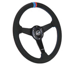 350MM FLAT STEERING WHEEL ALCANTARA