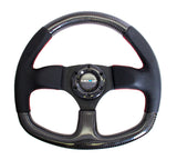 CARBON FIBER STEERING WHEEL FLAT BOTTOM