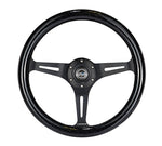 350MM 1.5" DEEP DISH WOOD GRAIN STEERING WHEEL