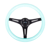 350MM 1.5" DEEP DISH WOOD GRAIN STEERING WHEEL