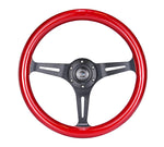 350MM 1.5" DEEP DISH WOOD GRAIN STEERING WHEEL