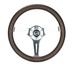 350MM 1.5" DEEP DISH WOOD GRAIN STEERING WHEEL