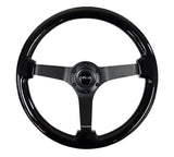 350MM 3" DEEP DISH WOOD GRAIN STEERING WHEEL