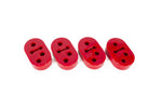 TWO POSITION EXHAUST HANGER - 12MM, POLYURETHANE, SET OF 4