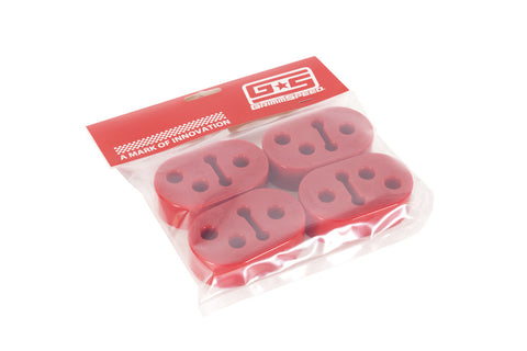 TWO POSITION EXHAUST HANGER - 12MM, POLYURETHANE, SET OF 4