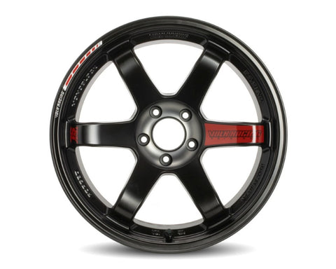 Volk Racing TE37 SL Black Edition III Wheel 19x9.5 5x114.3 23mm Pressed Black/Rim REDOT