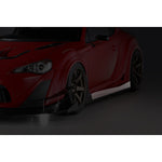 Varis Kamikaze Retrofit Component: Side Skirt Air Flowing Guards, Carbon - Toyota 86 ZN6 FT86 17+