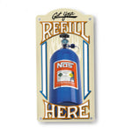 NOS NOS Refill Metal Sign