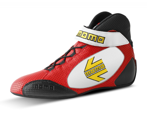 MOMO GT Pro Racing Shoe Red/White Size 41