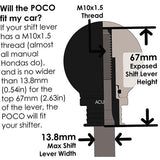 Acuity POCO Insulated Shift Knob | Multiple Honda Fitments