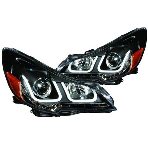 ANZO Projector Headlights w/ U-Bar Black Subaru Outback / Legacy 2010-2014