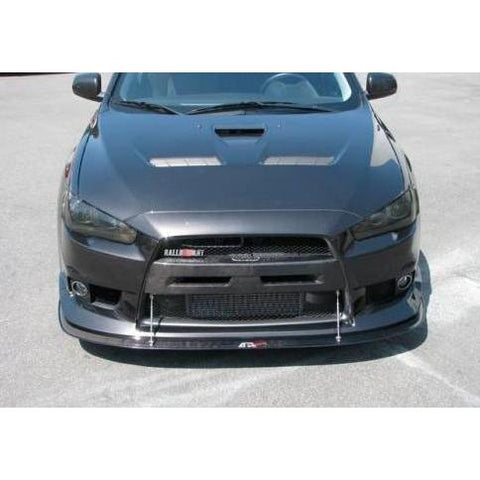 APR Carbon Fiber Front Wind Splitter Mitsubishi EVO X (w/ Factory Aero Lip) 2008-2015