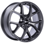 BBS SR Series 5x114.3 17x7.5" +42mm Offset Satin Grey Wheels