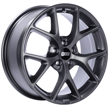 BBS SR Series 5x114.3 17x7.5" +42mm Offset Satin Grey Wheels