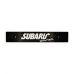"SUBARU DRIVE FRESH" PLATE DELETE