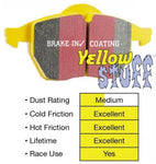 EBC Brakes Yellowstuff Front Brake Pads | Multiple Subaru Fitments
