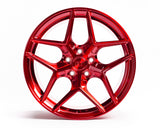 VR Forged D04 Wheel Brushed Red 18x9.5  40mm 5x114.3